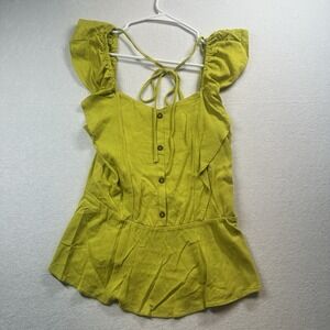 Moa Moa Women's Green Top Blouse Size Small NWT  Lightweight Casual Stretch